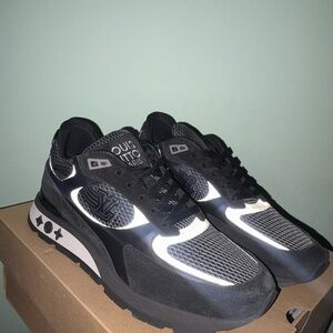 Louis Vuitton Black and White Men's Sneakers